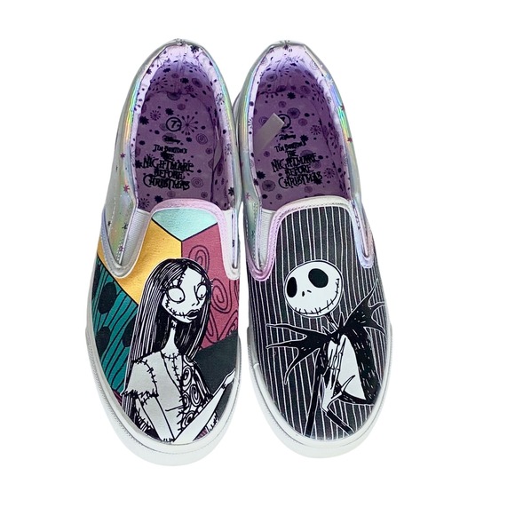 Ground Up Shoes - Ground Up Disney Nightmare Before Christmas Jack Sally Holographic Sneakers 7